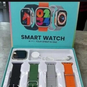 crown 4+1 smart watch-wireless charging smart watch with 4 straps
