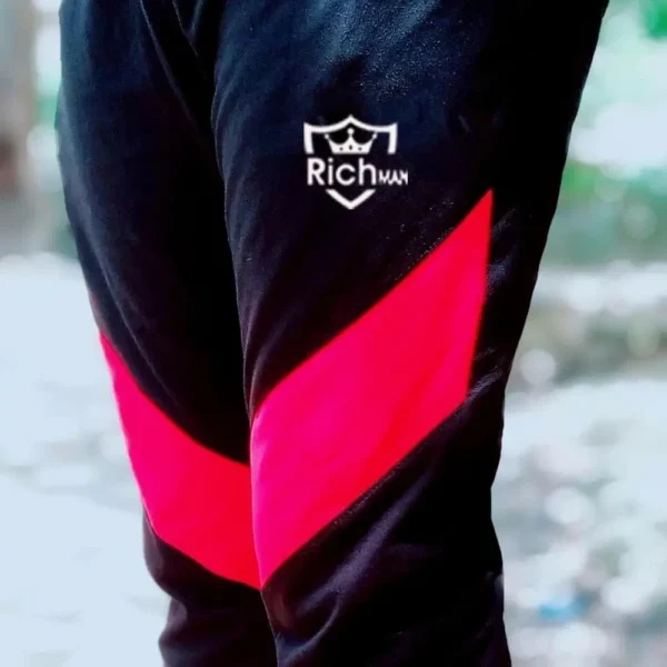 2 Pcs Men's Stitched Polyester Printed Track Suit - Image 2