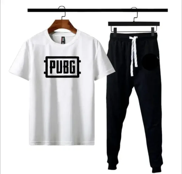 2 Pcs Men's Polyester Printed Track Suit